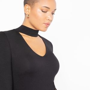 Eloquii Cutout Necklace Top 22/24